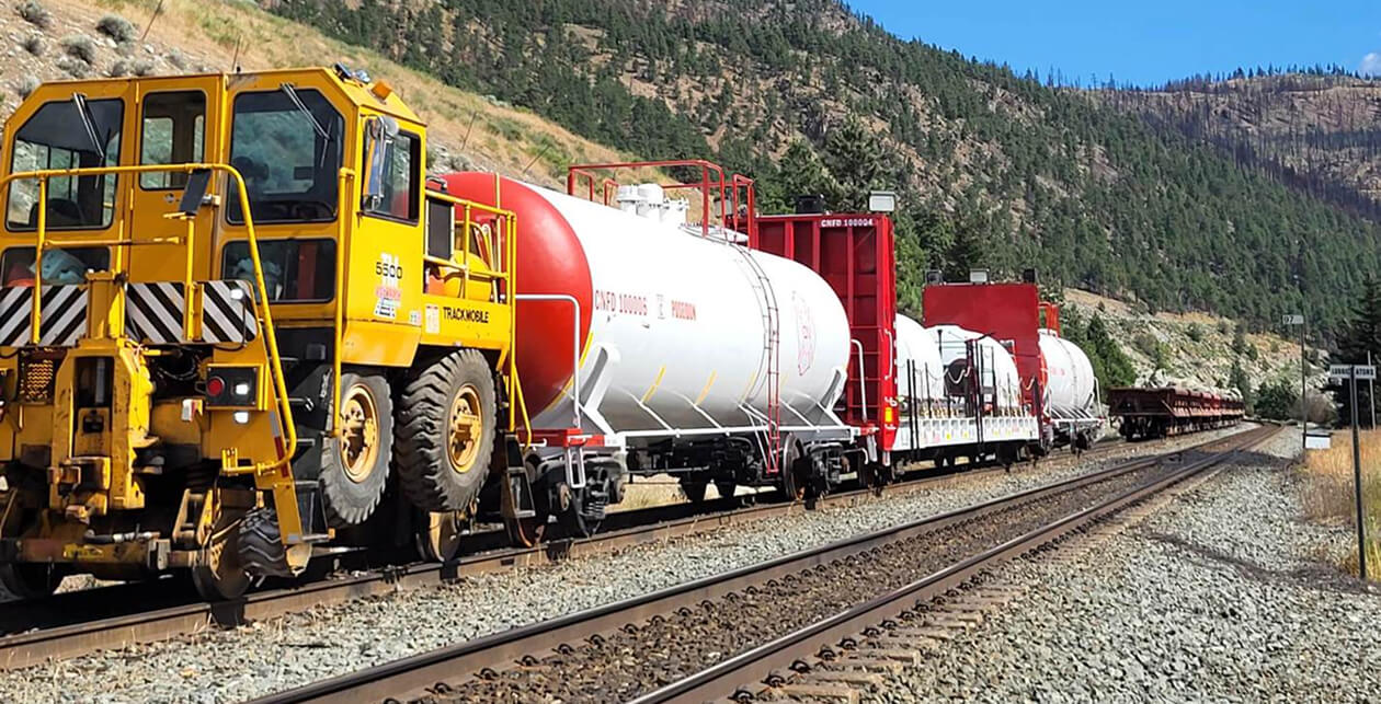 A stopped train supply