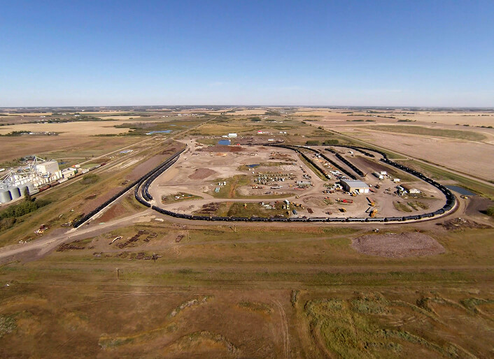 A rail yard view